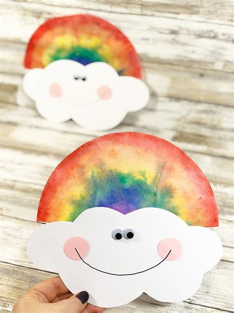 Coffee Filter Rainbow Craft For Kids