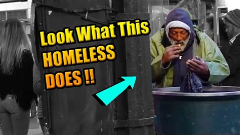 Homeless Eats From The Garbage Social Experiment Youtube