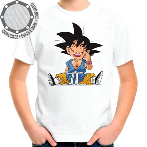 Camiseta Goku Dragon Ball Camisa Personalizada Festa Ah01005