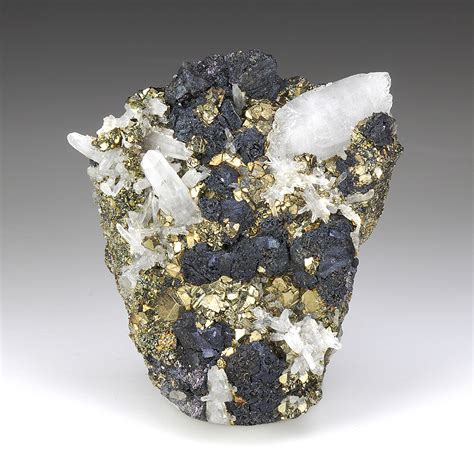 Bornite With Pyrite Quartz Minerals For Sale 7992167