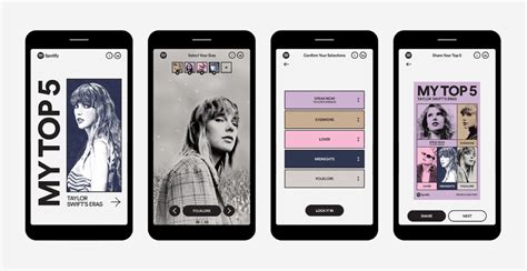 Spotify Launches Taylor Swifts Top 5 To Discover Your Favorite Era