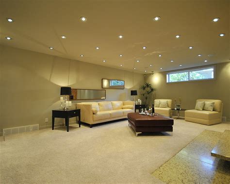 Metal, coffers, and other decorative options are. What are some good basement lighting ideas? - The Reno Pros