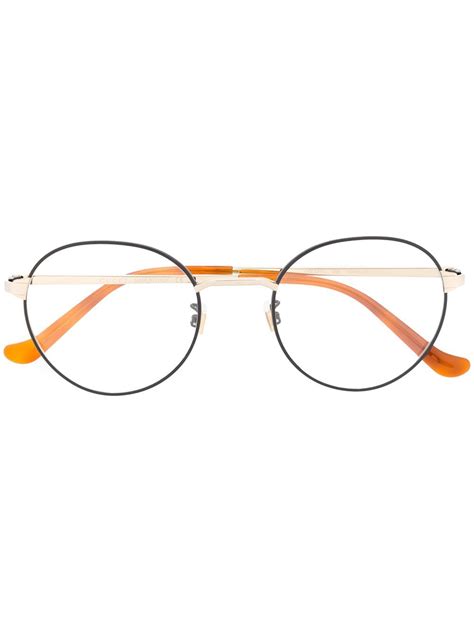gucci eyewear round frame optical glasses farfetch