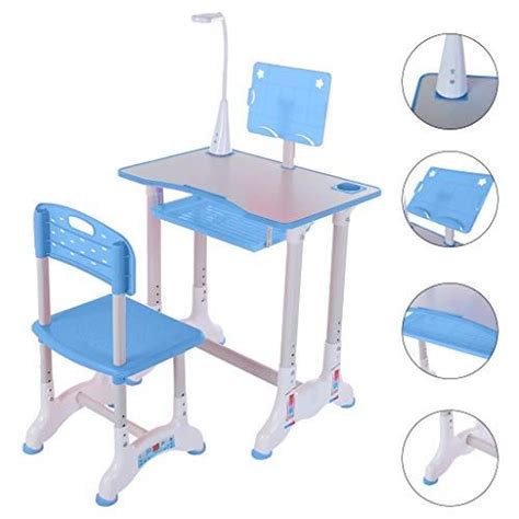 Amazon.com has been visited by 1m+ users in the past month Desk and Chair Set, Height Adjustable Kids Study Table and ...