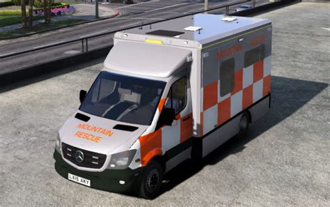 British Mountain Rescue Ambulance Mercedes Sprinter Gta Mods Com
