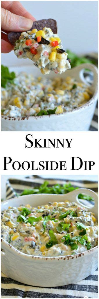 1 can of corn or 1/2 a 16 oz bag of frozen corn. Skinny Poolside Dip is an easy, make ahead appetizer for ...
