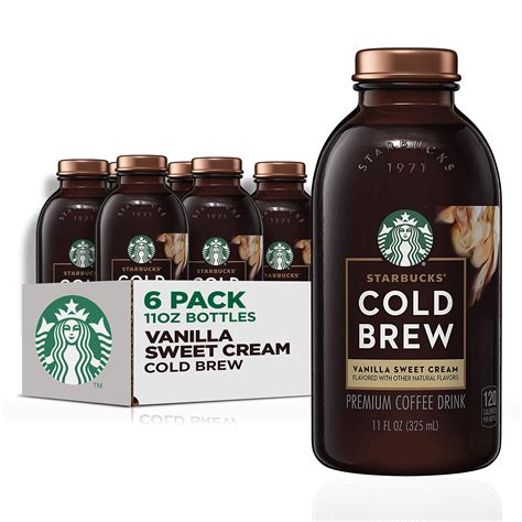 Buy Starbucks Rtd Coffee Cold Brew Vanilla Sweet Cream 11oz Glass