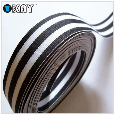 Black And White Striped Ribbon Wholesale Double Sided Buy Black And