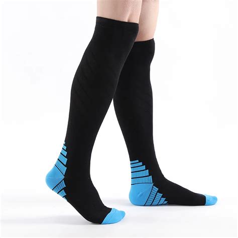 Super Elite Men Sports Knee High Socks Best Athletic Sky Compression Long Sock Shop Online Sport