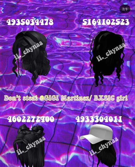 Roblox hair codes q to z list 2. 𝙱𝚕𝚊𝚌𝚔 𝙷𝚊𝚒𝚛 | Black hair roblox, Black hair, Roblox codes