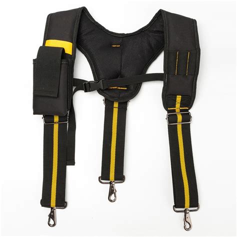 Black Suspenders For Men Y H Type Tooling Suspender Can Hang Tool Bag