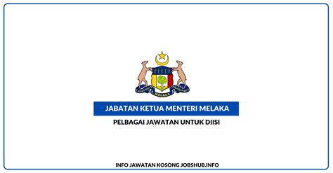 Lawatan kerja ketua menteri melaka ke dun rim. Jawatan Kosong Jabatan Ketua Menteri Melaka » Jobs Hub