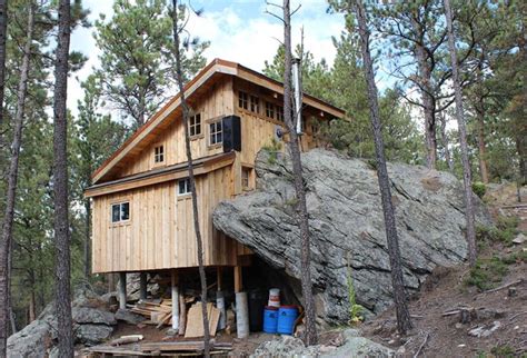 The setting was idyllic, alongside a babbling creek. Log Home Construction | K&A Log Furniture & Construction