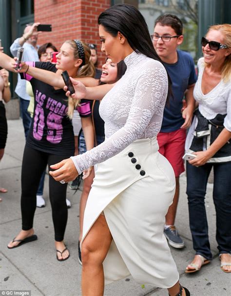 Kim Kardashian In Spanx To Wear Split Skirt Morning After Met Gala