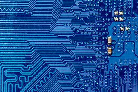 Blue Printed Circuit Board Background By Stocksy Contributor Acalu