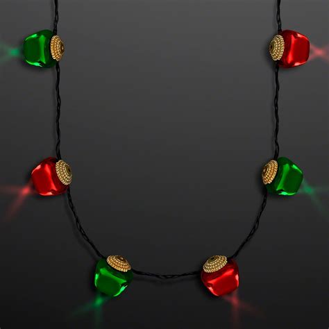 Jingle Bells Light Up Christmas Necklace By Flashingblinkylights