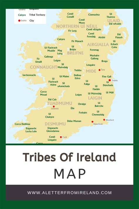 Tribes Of Ireland Ireland At The Birth Of Your Surname Ireland Map