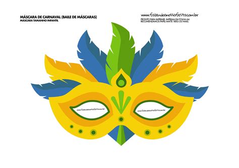 6 Máscaras De Carnaval Imprimibles Bebeazultop