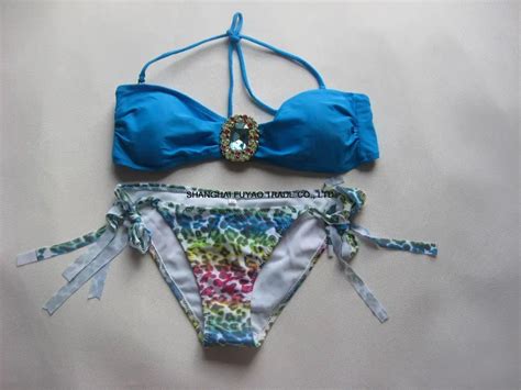 2016 New Hot Sale Ladies Sexy Padded Strapless Bikinis Set Push Up Crystal Diamond Rhinestone