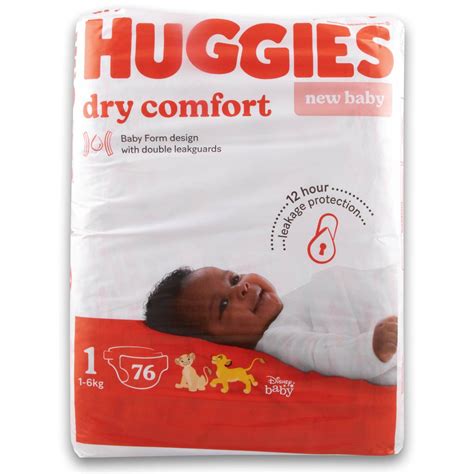 Dry Comfort New Baby Diapers Size 1 Value Pack 76 Diapers Cosmetic