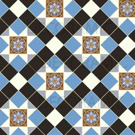 Blenheim A With Rochester Victorian Floor Tile Design