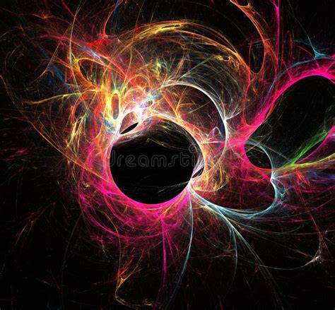 Abstract Color Pattern Of Motion Neon Lights Stock Illustration