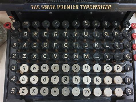 This Old Typewriter Has Separate Keys For Upper And Lower Case Letters