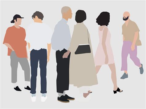 Flat people - Laura Beulens | Vector illustration people, People ...