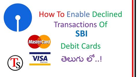 On rare occasions, the screening process affects valid cards. How to enable declined Transactions Of SBI Debit cards ...