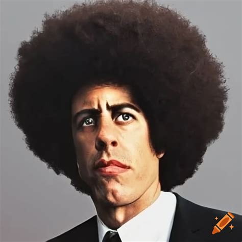 Photo Of Jerry Seinfeld With A Large Afro Haircut On Craiyon