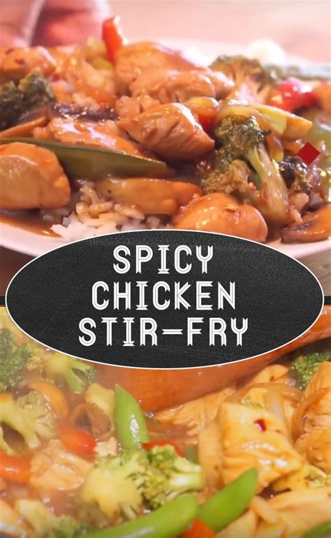 Stir the scallions not the quinoa and serve. Spicy Chicken Stir-Fry | Chicken stir fry, Stuffed peppers ...