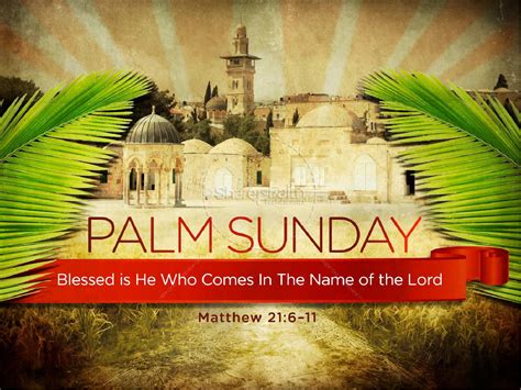 Palm Sunday Bible Sermon Powerpoint Clover Media