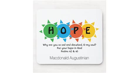 Christian Hope In God Psalm 42 Personalized Mouse Pad Zazzle