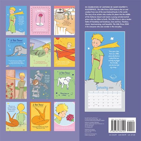 The Little Prince 2020 Calendar By Antoine De Saint Exupery