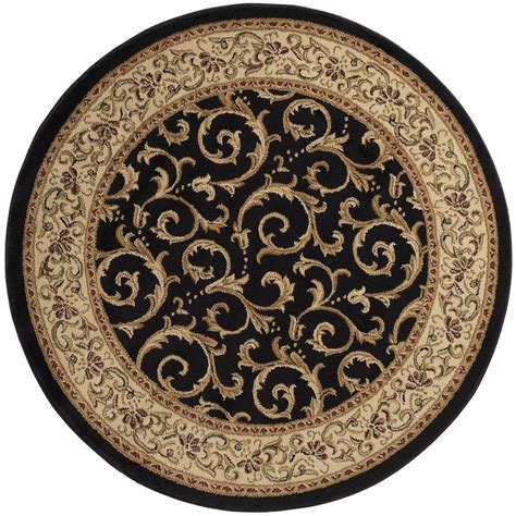 Rugs ship within 24 hours. Tayse Rugs Elegance Black 7 ft. 10 in. x 7 ft. 10 in ...