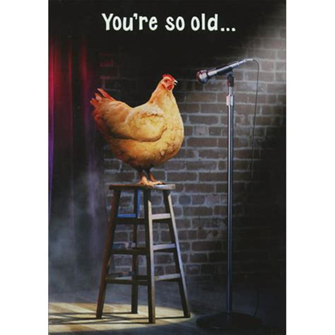 Avanti Press Stage Chicken Funny Birthday Card