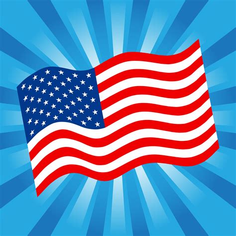 American Flag Background Free Vector Art 1008 Free Downloads