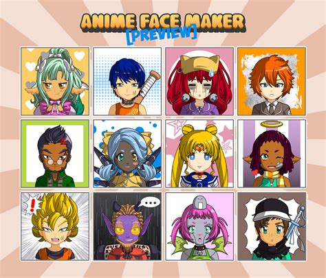 Anime Face Maker Mobile Preview 2 By Gen8 On Deviantart