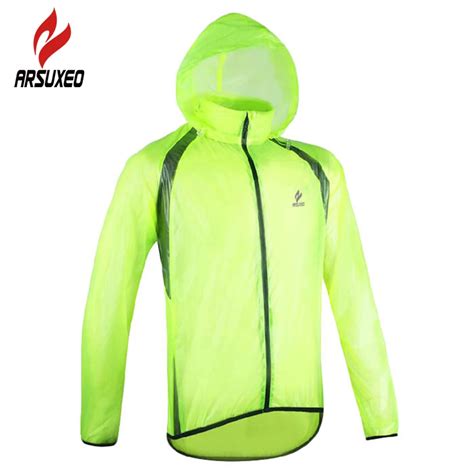 Arsuxeo Outdoor Sports Cycling Raincoat Windproof Waterproof