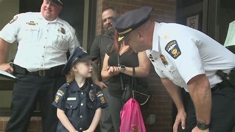 5 Year Old With Rare Condition Sworn In As A Police Officer Youtube