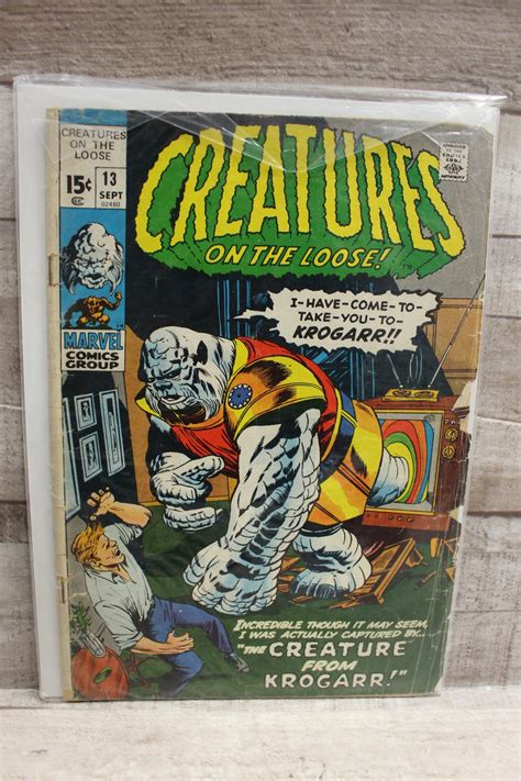 Marvel Comics Creatures On The Loose 13 September 1971 Used