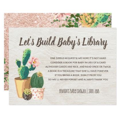 This does not mean that this site is free from mistakes. Desert Flower Rustic Cactus Book for Baby Insert ...