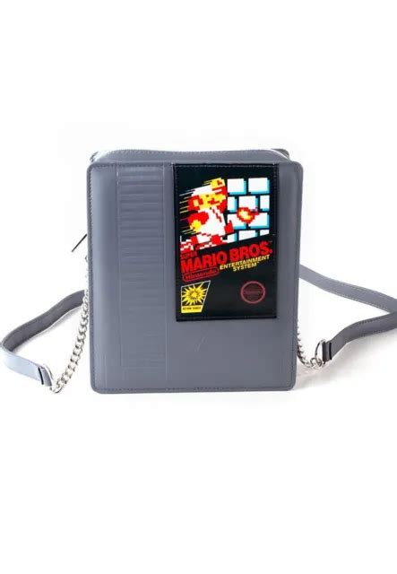 Nintendo Super Mario Bros Backpack Bag Nes Game Cartridge Official £39