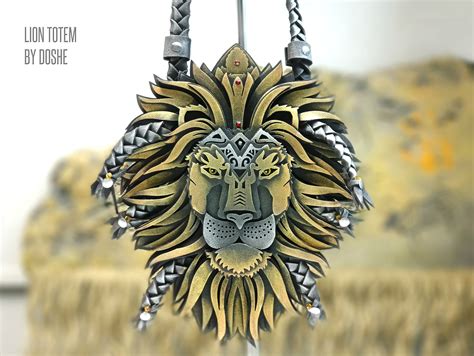 Stunning Lion King Totem Lion Head T For Him Etsy Lion Art