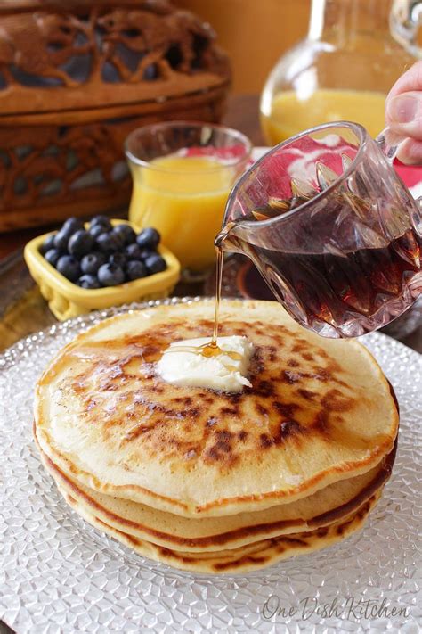 Pancake Recipe For One Fluffy And Delicious One Dish Kitchen