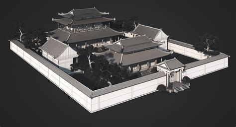Chinese Palace 3d Model Turbosquid 1311816