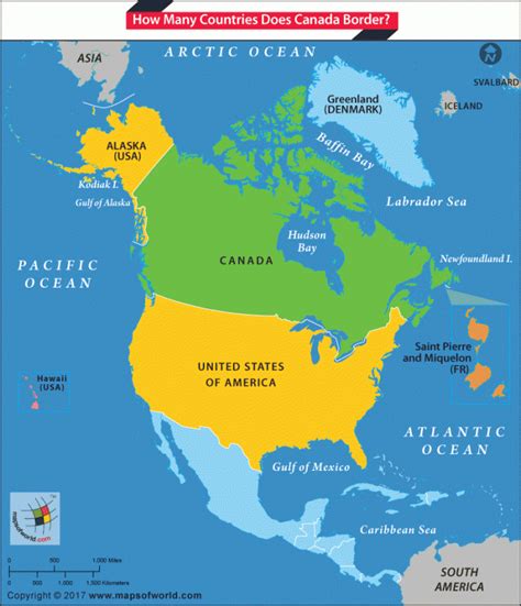 Canada Shares Its Border With Only Us Answers In 2021 Greenland