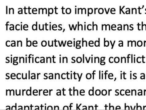 Kantian Ethics Is A Helpful Method For Moral Decision Making Marks Teaching Resources