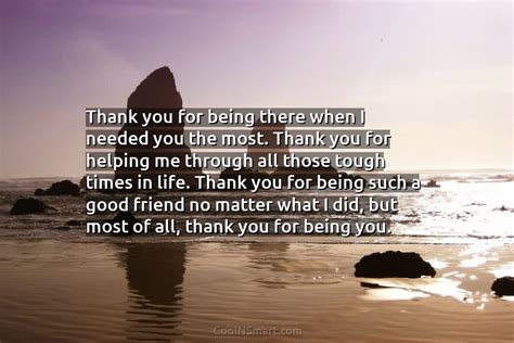 quote thank you for being there when i coolnsmart