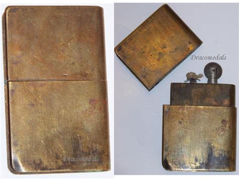 France Trench Art Ww1 Military French Brass Petrol Lighter In Etsy